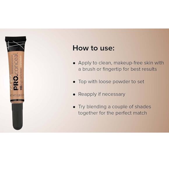 NEW L.A. Girls Pro Conceal High-Definition CONCEALER Creamy Beige GC973 Tube - Picture 11 of 12